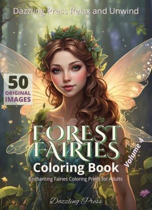 Forest Fairies Adult Coloring Book Volume 4