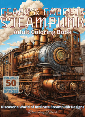 Gears and Gardgets Steampunk Adult Coloring Book Volume 1