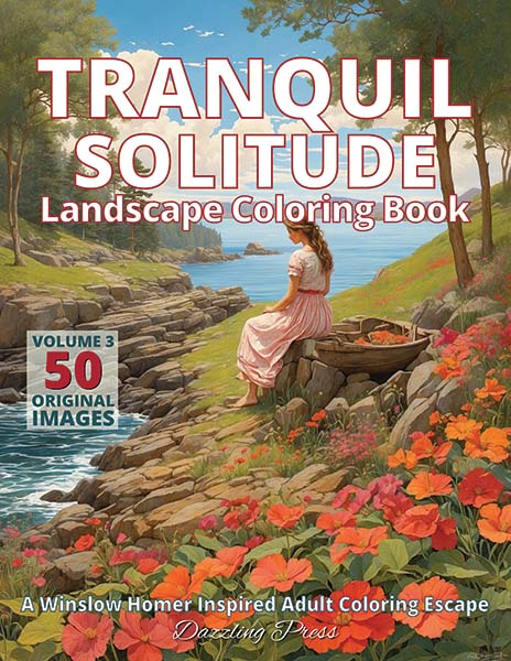 Tranquil Solitude Adult Coloring Book Volume 3